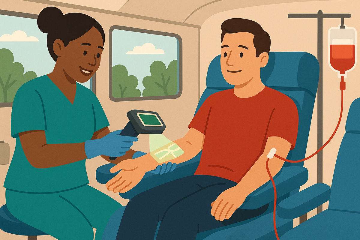 How Vein Finders Make Mobile Blood Drives Smoother—for Donors and Clinicians